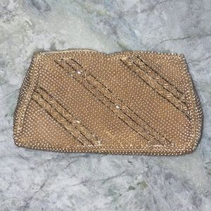 🛍️Vintage Debbie handmade pearl clutch
